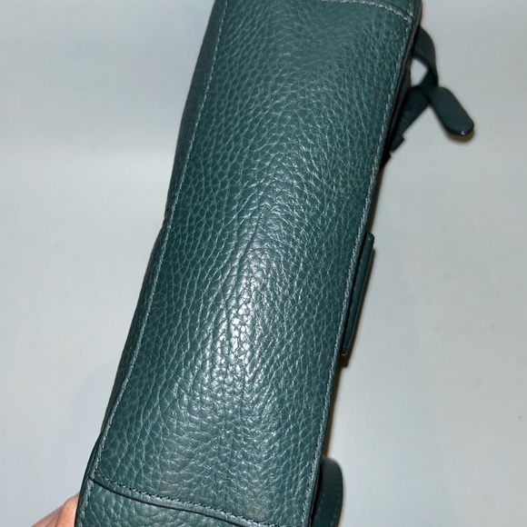 Pre loved pebbled leather fossil crossbody handbag - Picture 12 of 16